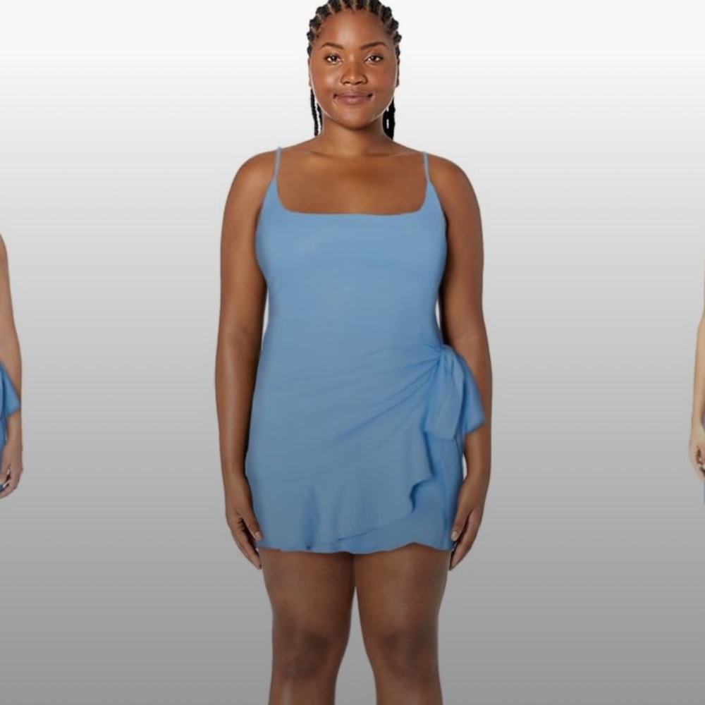 Relipop blue ruffle dress NWOT large - Picture 3 of 9